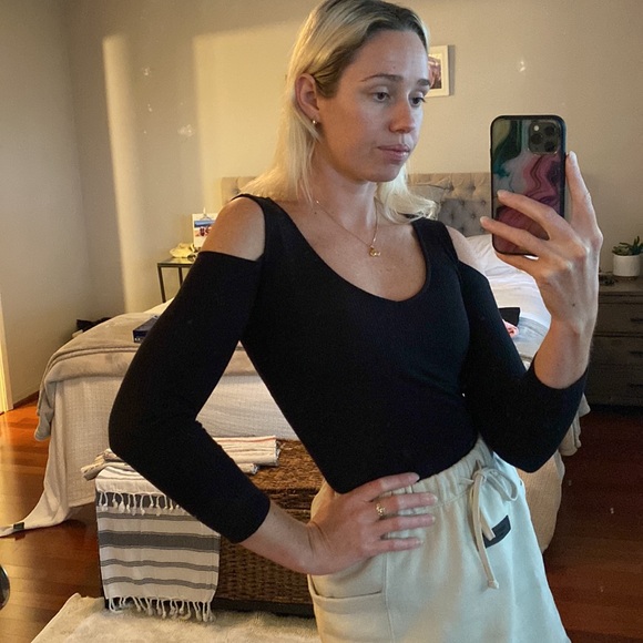 Ribbed black sweater - Picture 3 of 5